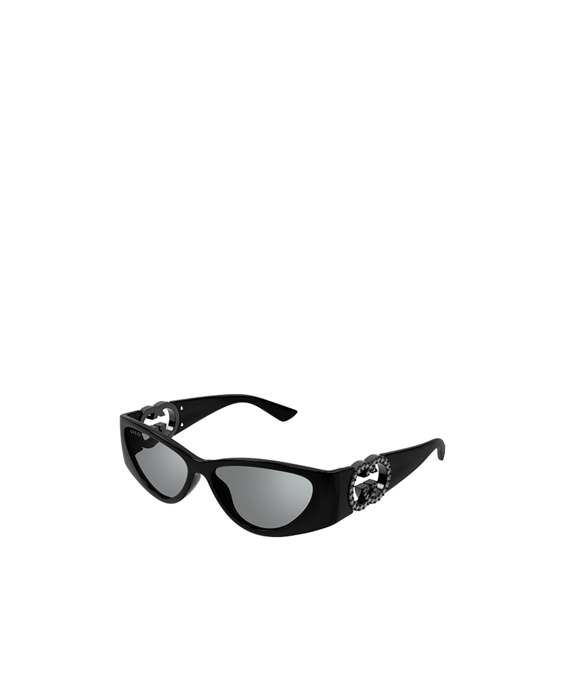 Gucci Geometric Frame Sunglasses In Black