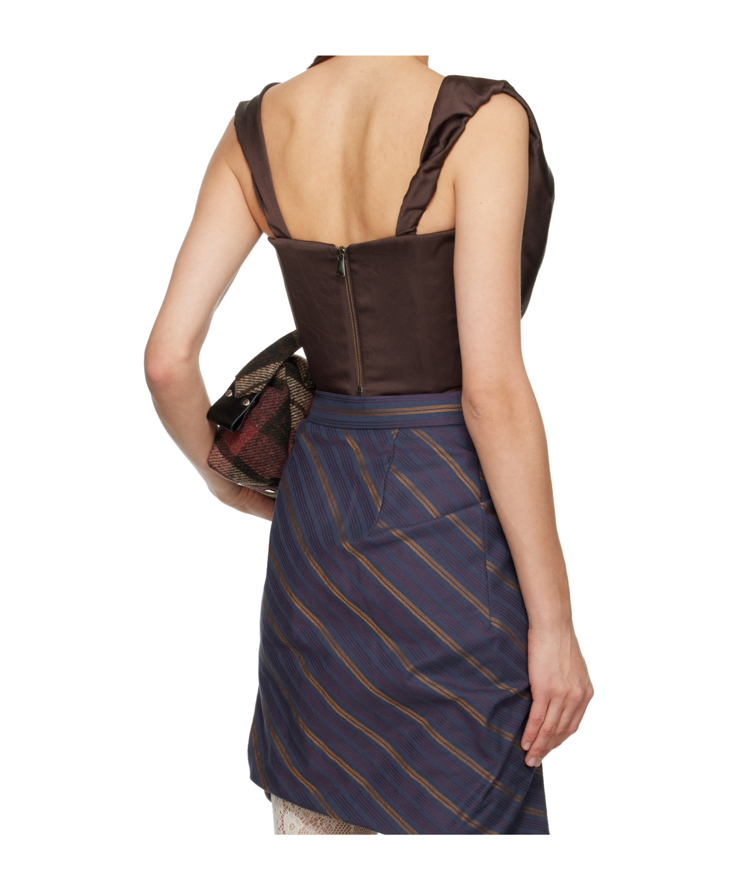 Vivienne Westwood Sunday Corset Top In Brown