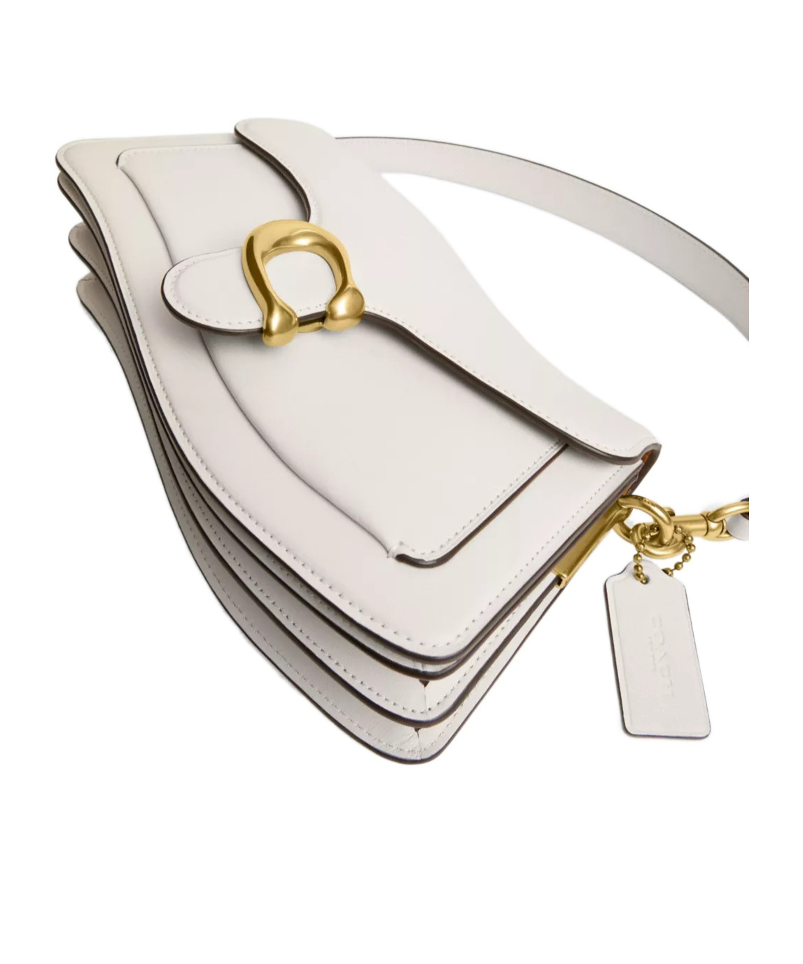 Coach Twisted Tabby Shoulder Bag In Chalk Color