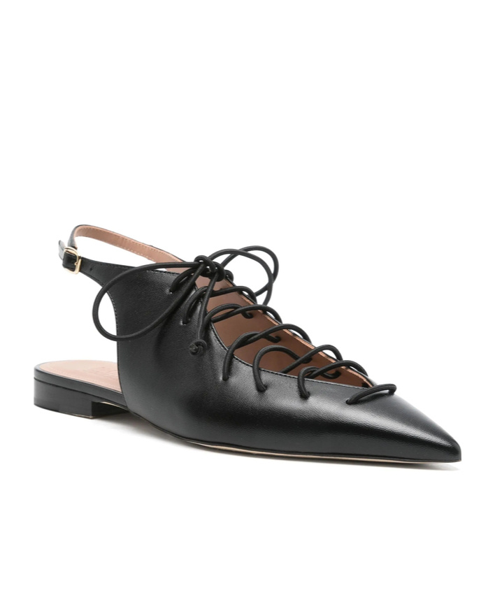 Malone Souliers Alia Ballet Flats In Black