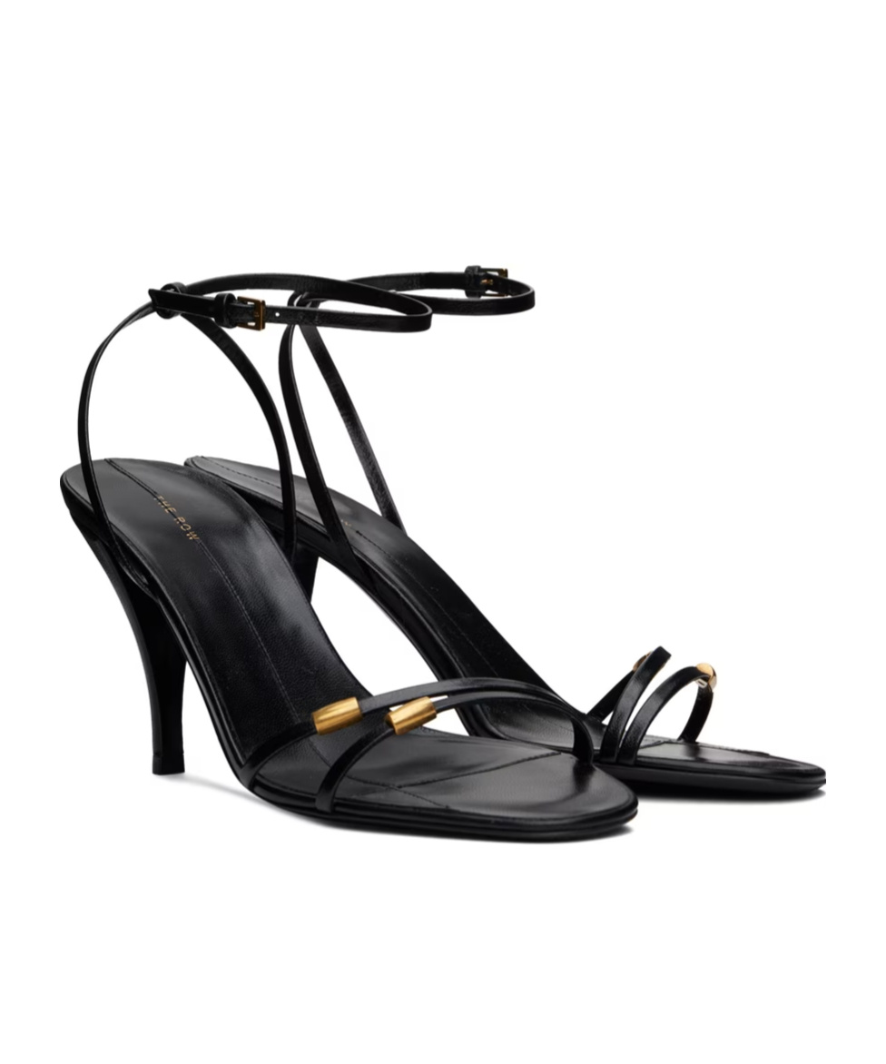 The Row Cleo Bijoux High-heeled Sandals In Black