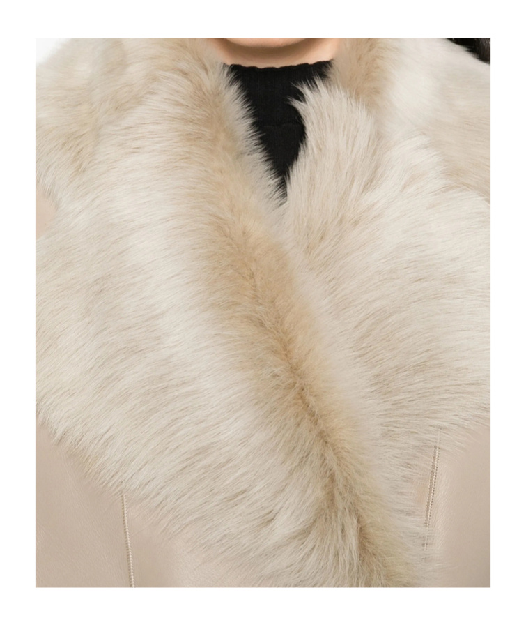 Iro Fur-trimmed Leather Vest In Neutral
