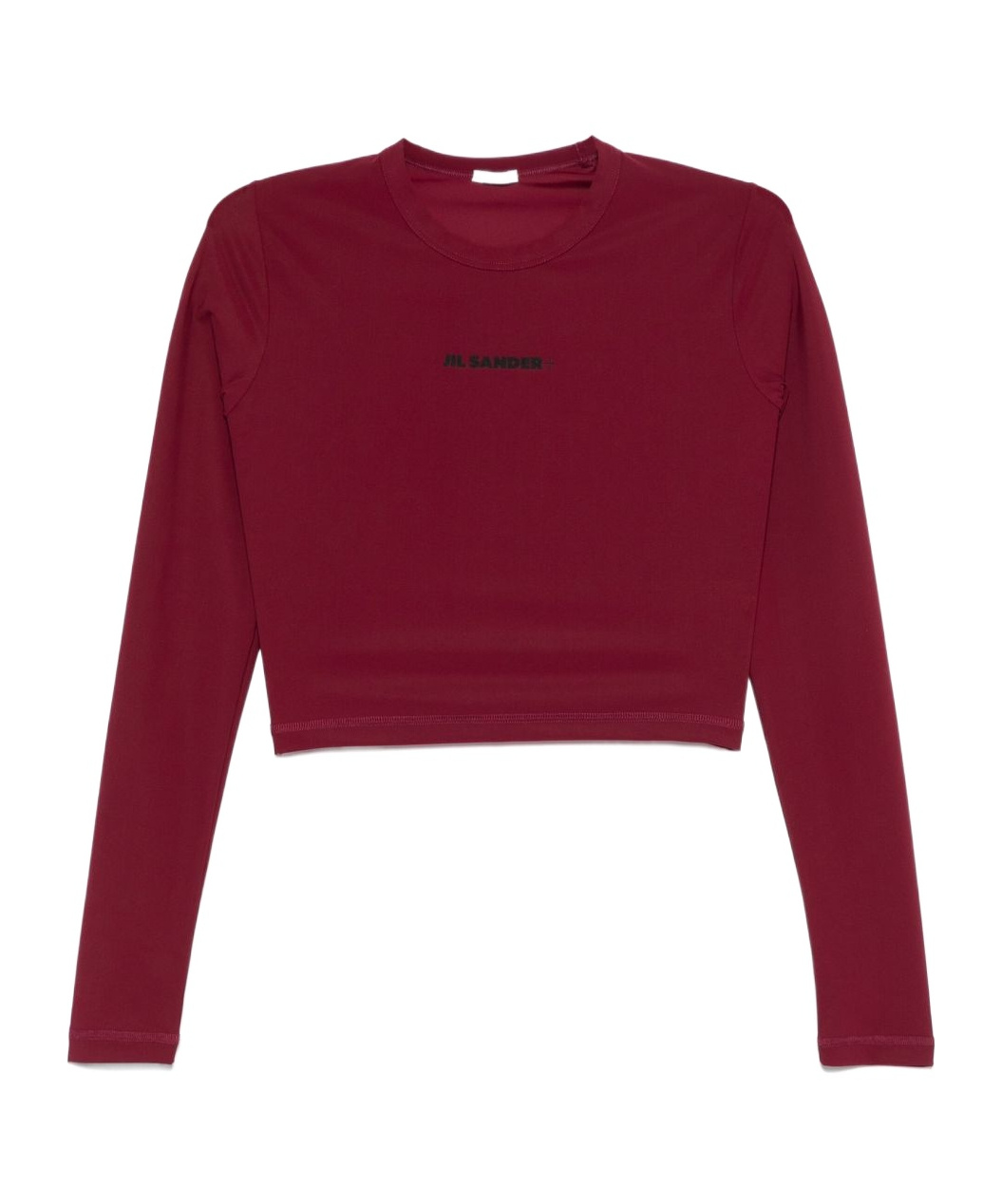 Jil Sander Cropped Swim Top In Red