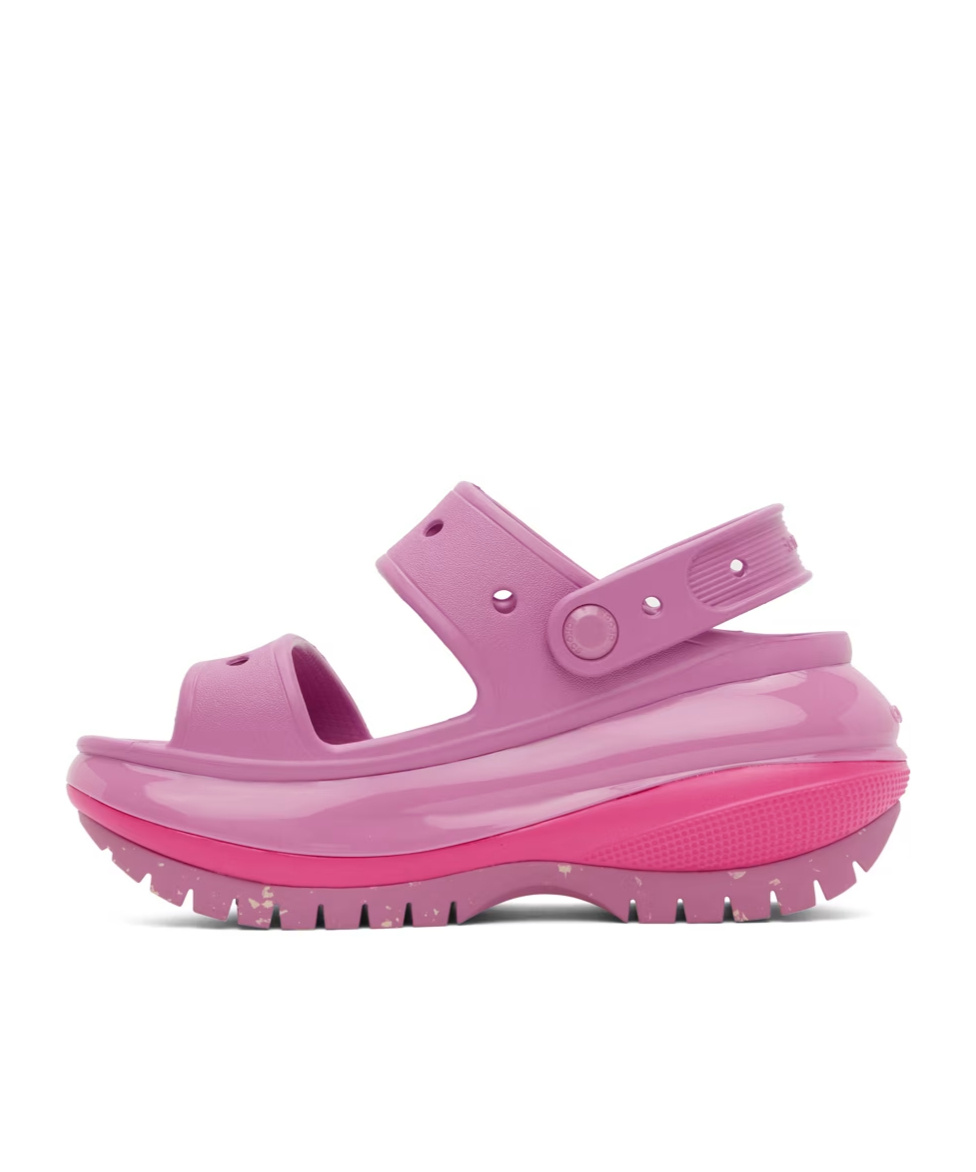 Crocs Pierced Detail High-heeled Sandals In Pink