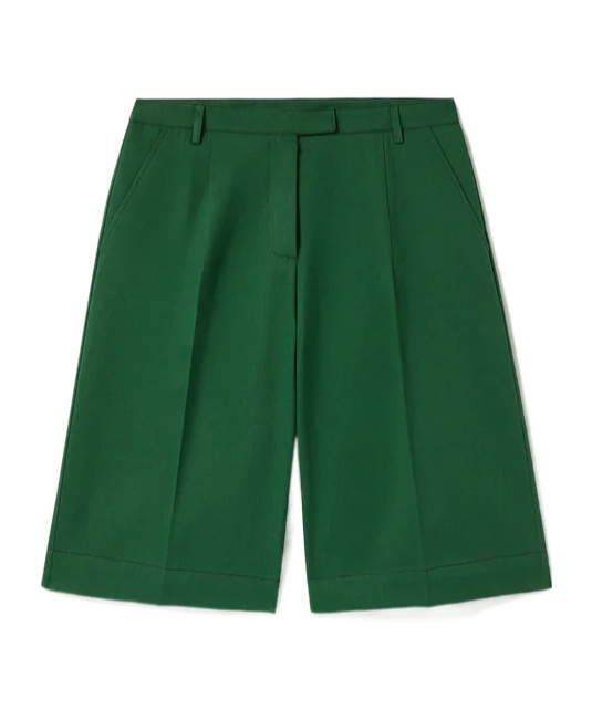 La Doublej Boyfriend Shorts In Green