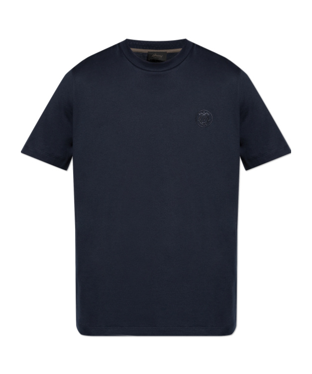 Brioni Short-sleeved T-shirt In Blue
