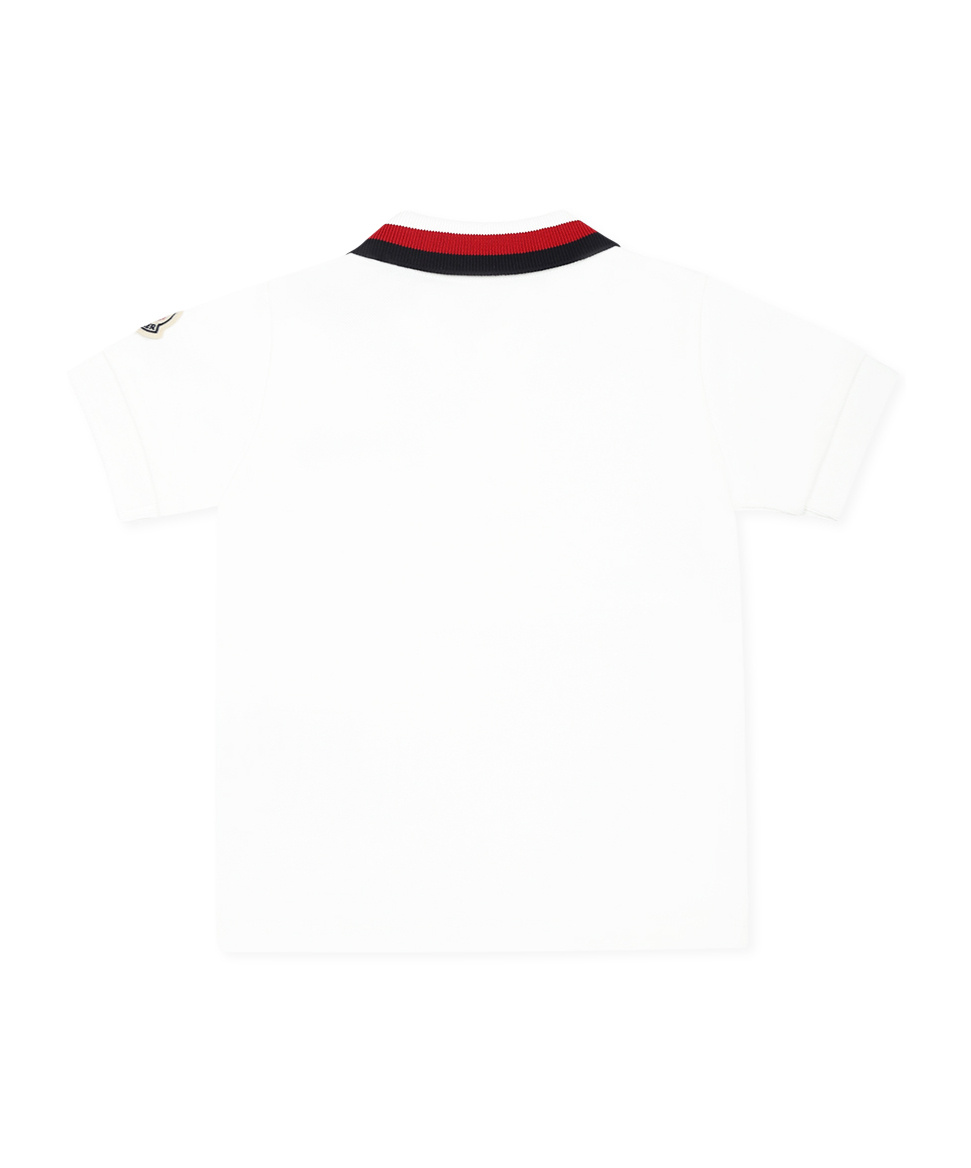 Moncler Short-sleeved Polo Shirt In White