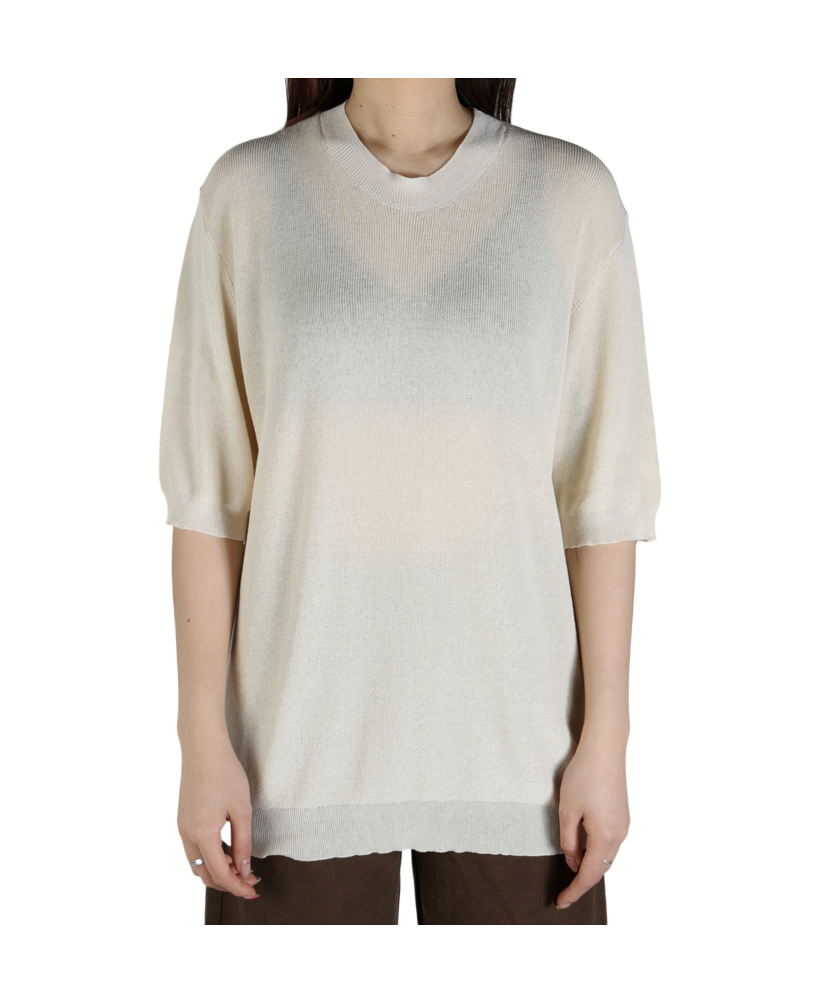 Uma Wang Short Sleeves Top In White