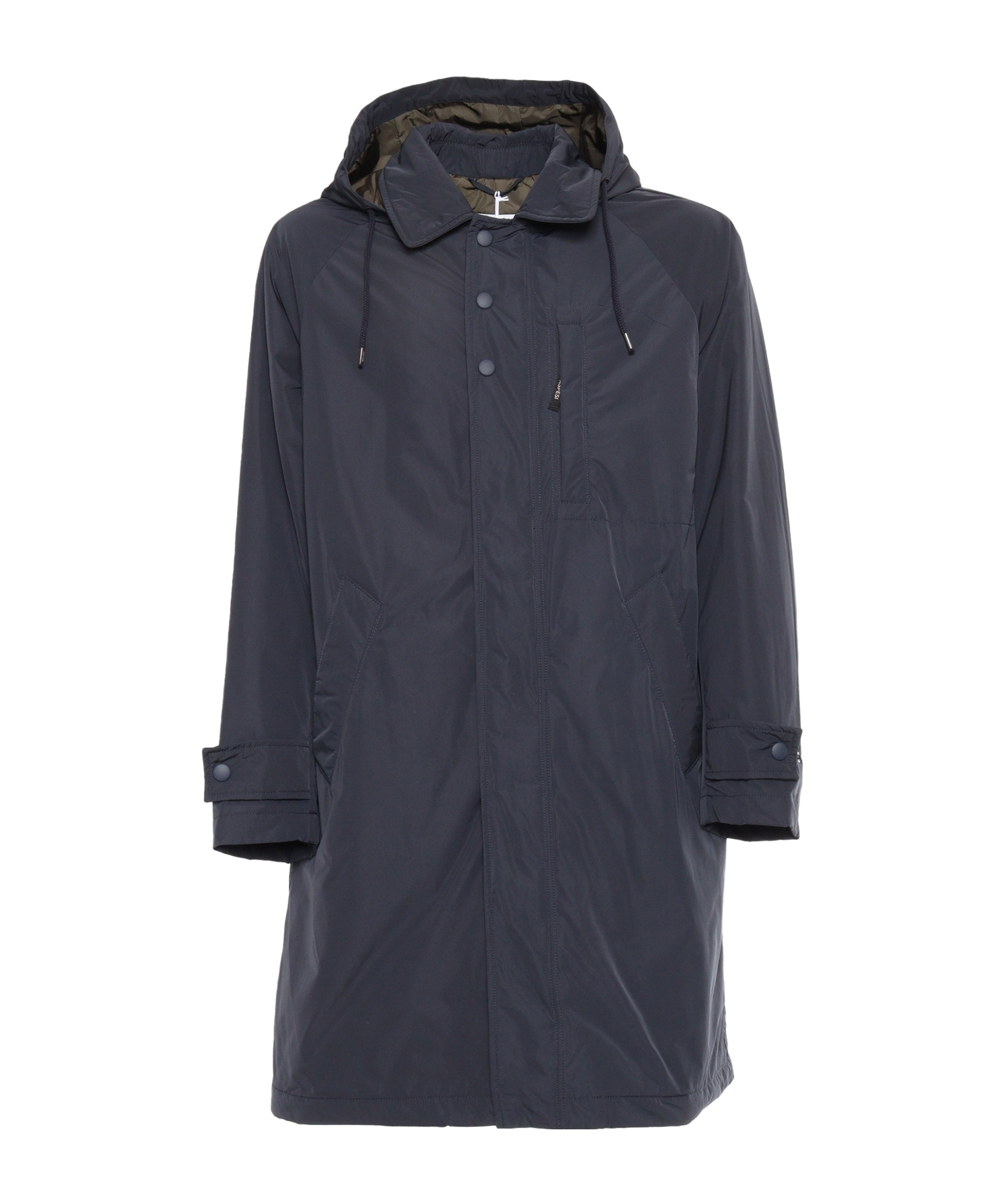 Aspesi Long-sleeved Hooded Casual Jacket In Black