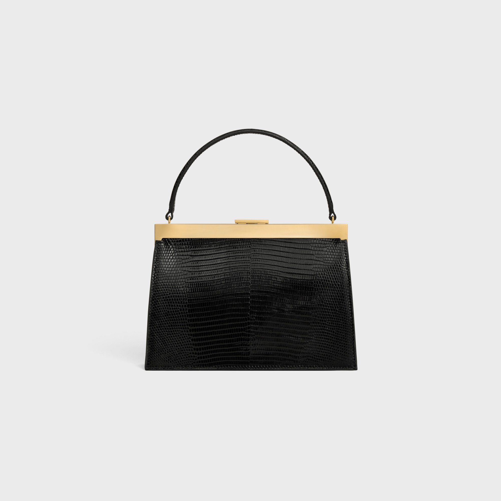 Celine Small Augustine In Lizard In Black
