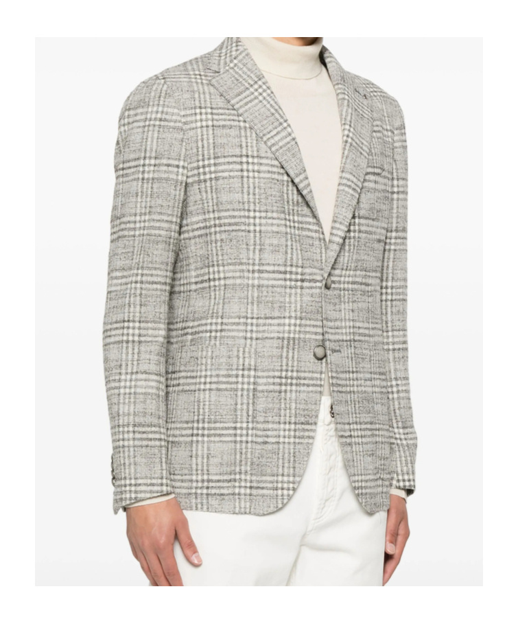 Tagliatore Jacket With Tartan Pattern