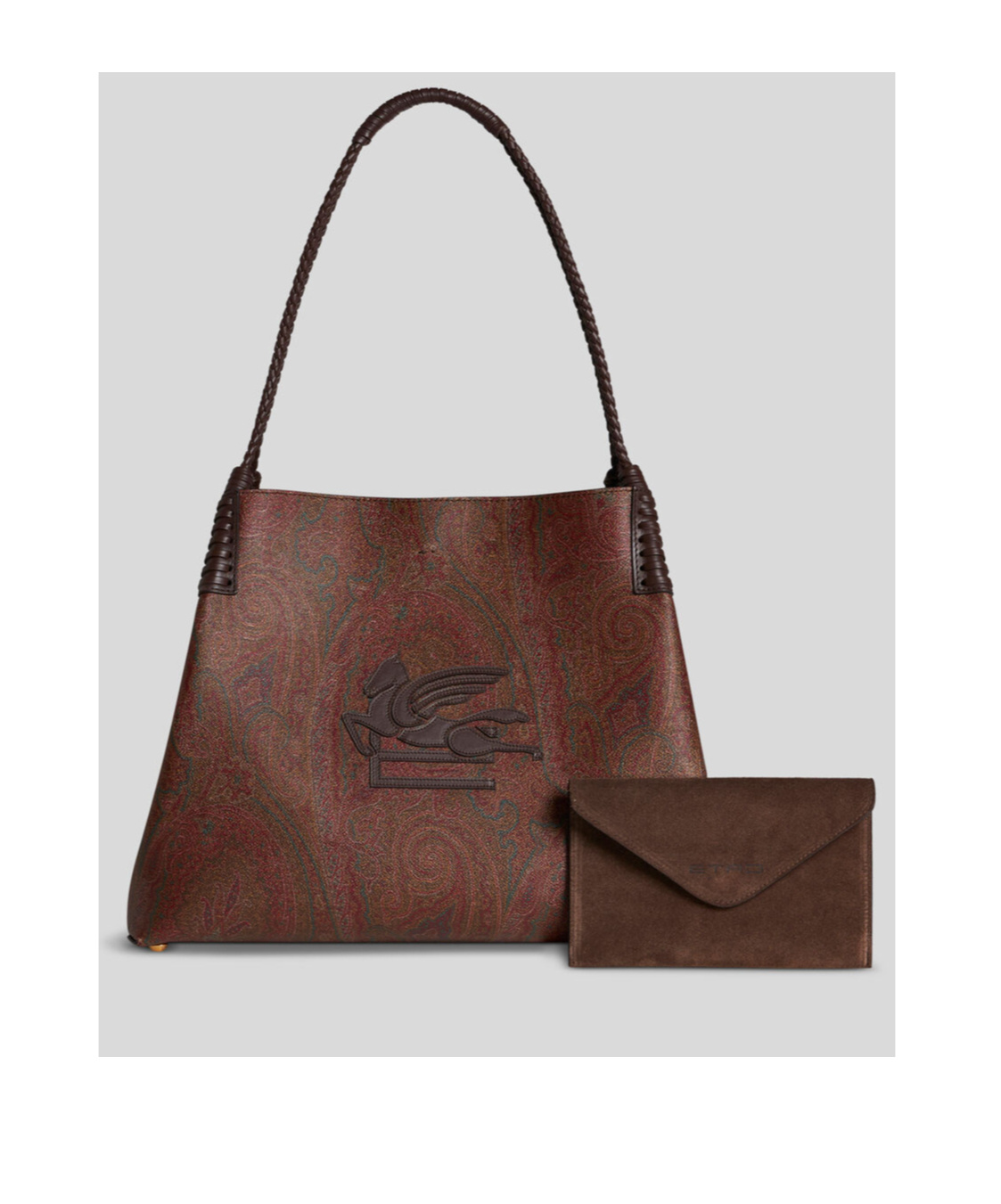 Etro Medium Libra Arnica Shoulder Bag In Brown