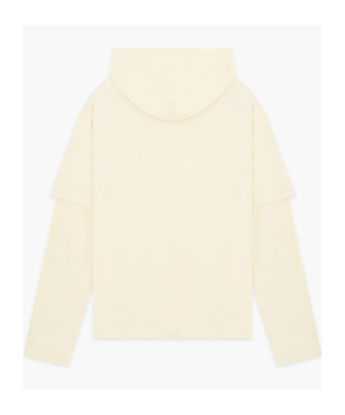 We11 Done Teddy Bear Layered Hoodie In White