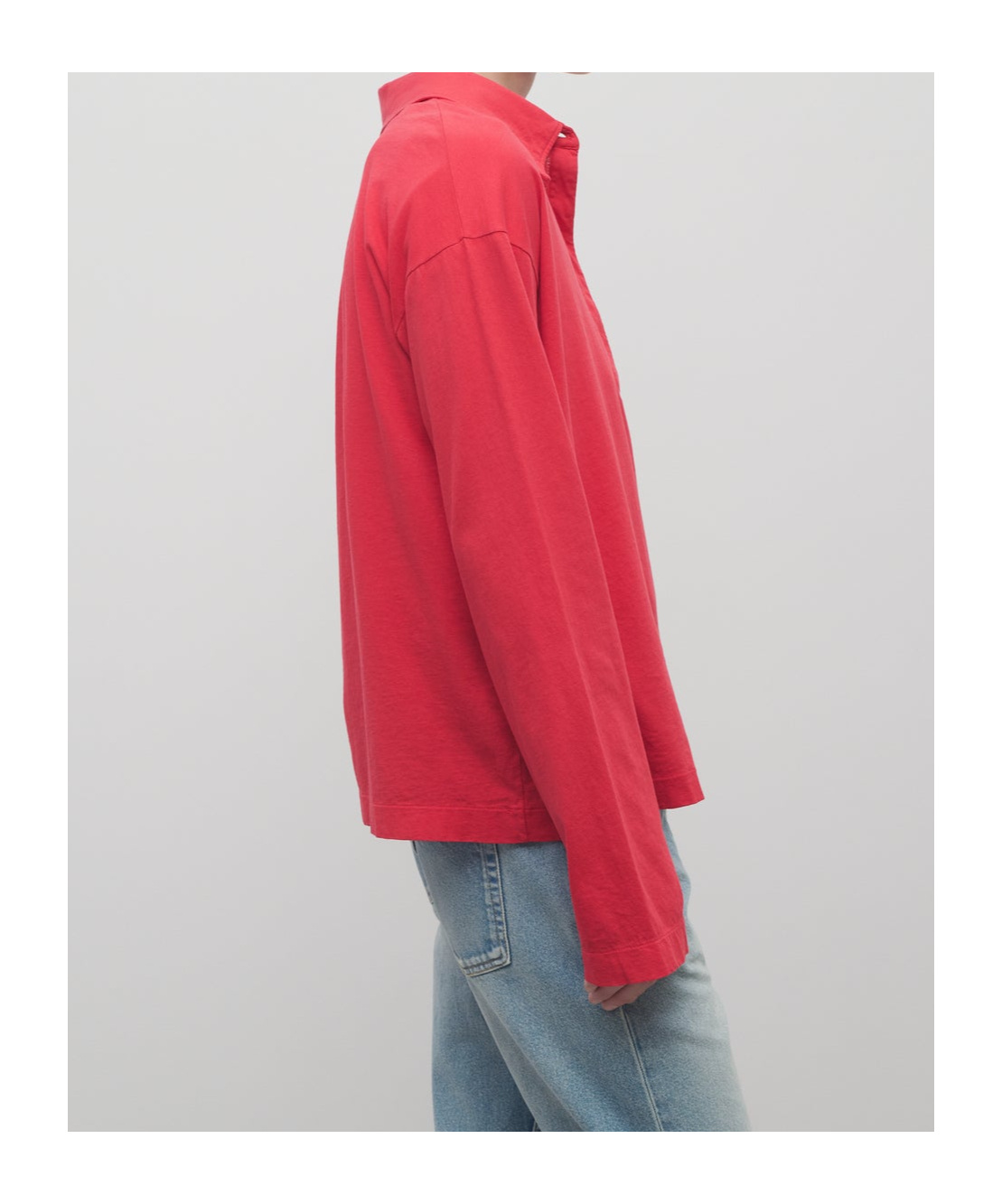 The Row Roddie Brushed Cotton-jersey Polo Shirt In Red