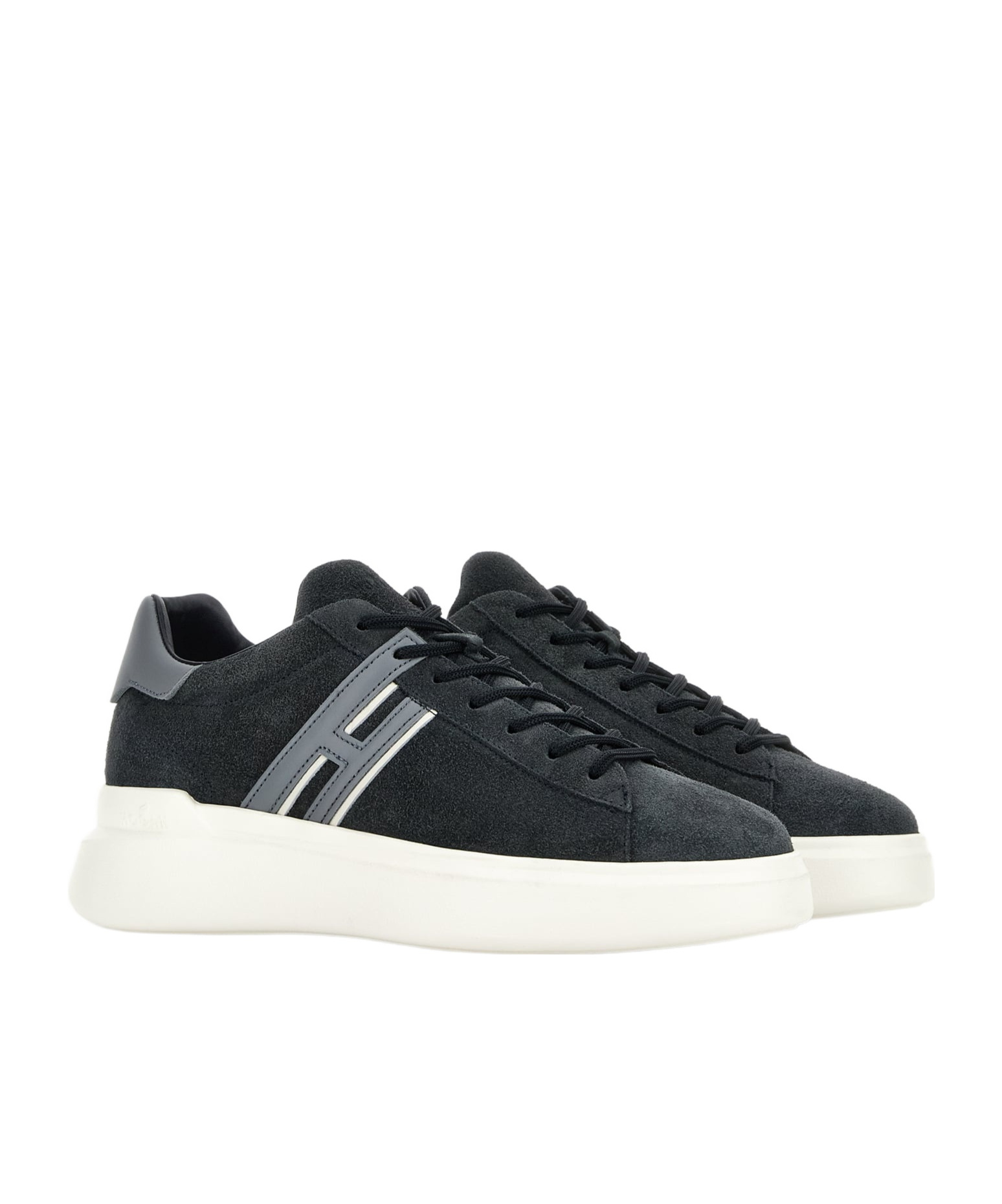 Hogan H580 Lace-up Sneakers In Black