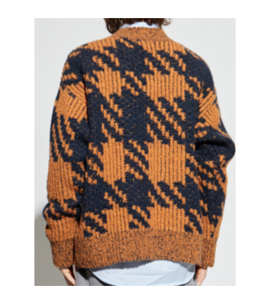 Dries Van Noten Pullover Mit Hahnentrittmuster In Multi