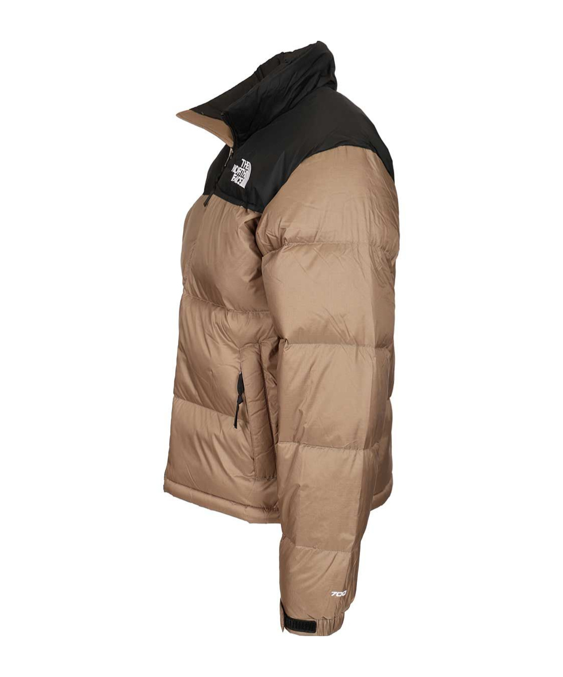 The North Face 1996 Retro Nuptse Puffer Jacket In Brown And Black In Multi