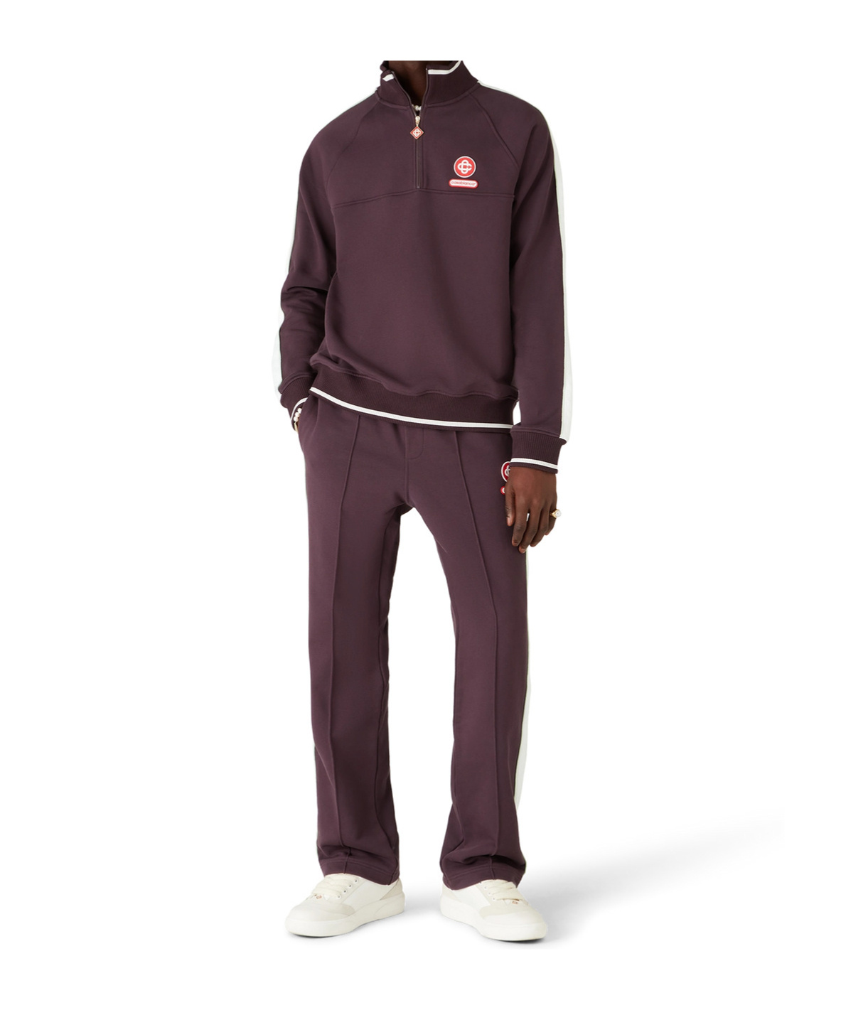 Casablanca Logo Patch Sweatpants In Purple