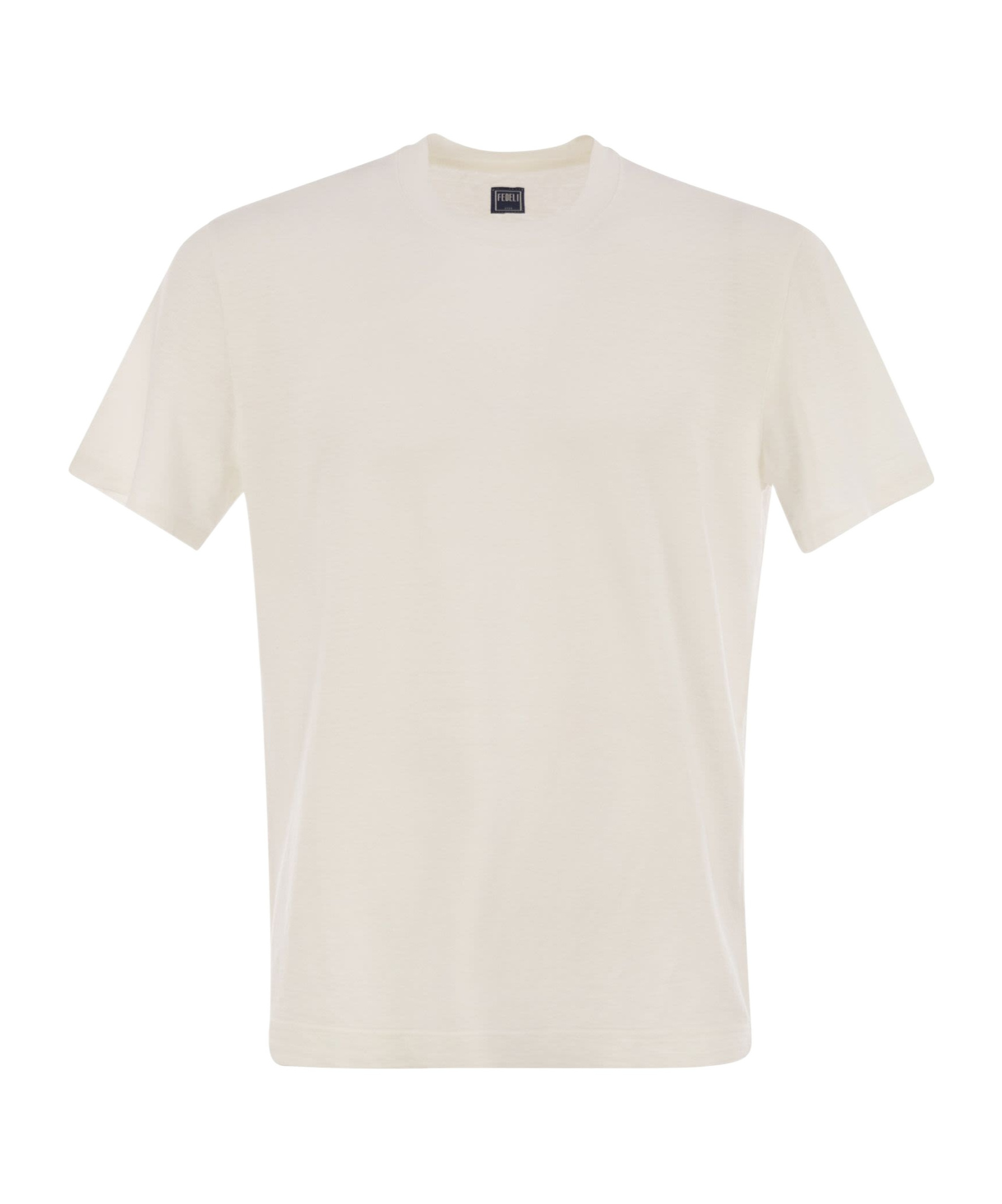 Fedeli Linen T-shirt In White