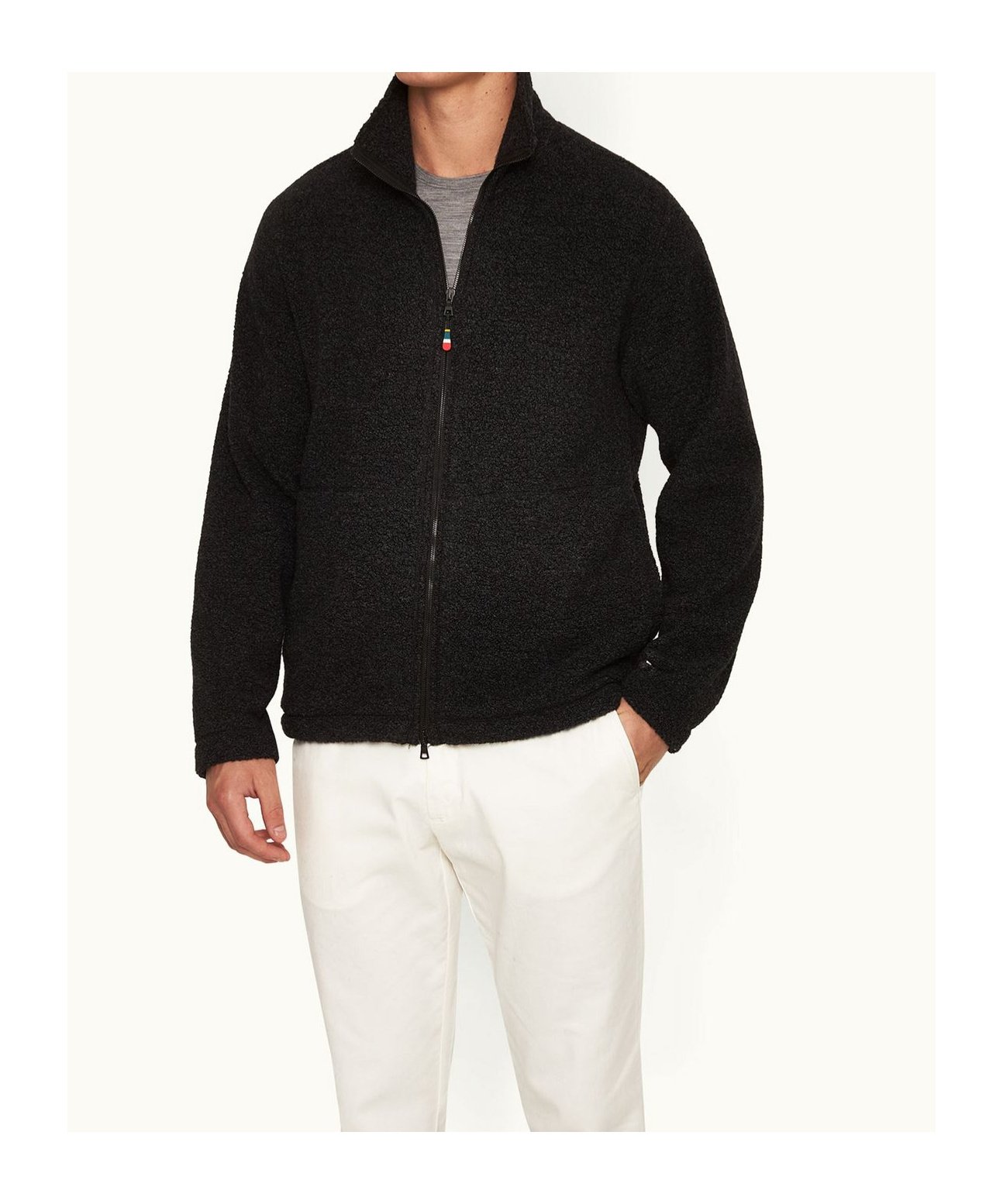 Orlebar Brown Long-sleeved Casual Jacket In Black