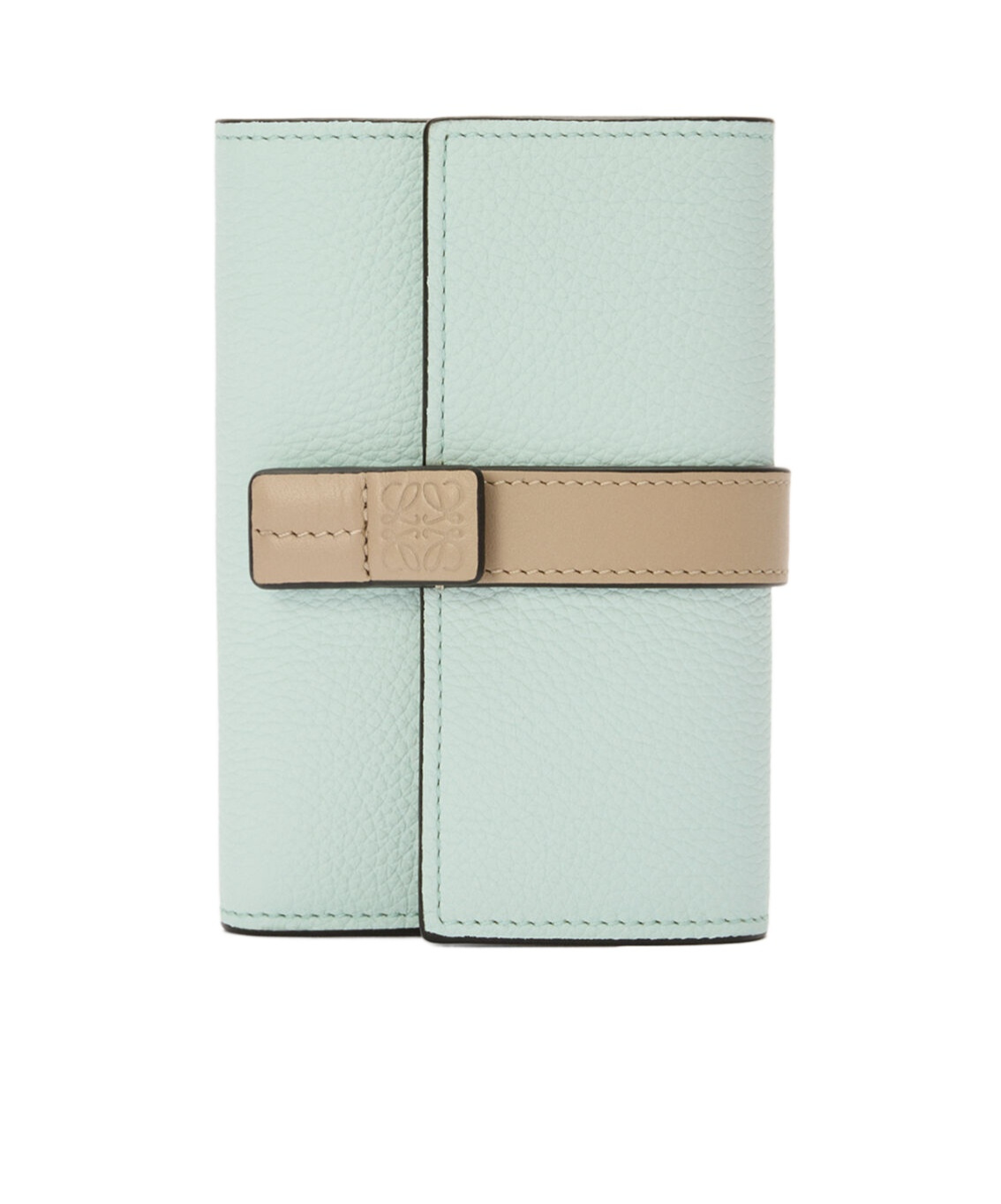 Loewe Small Vertical Wallet In Soft Grained Calfskin In Brown