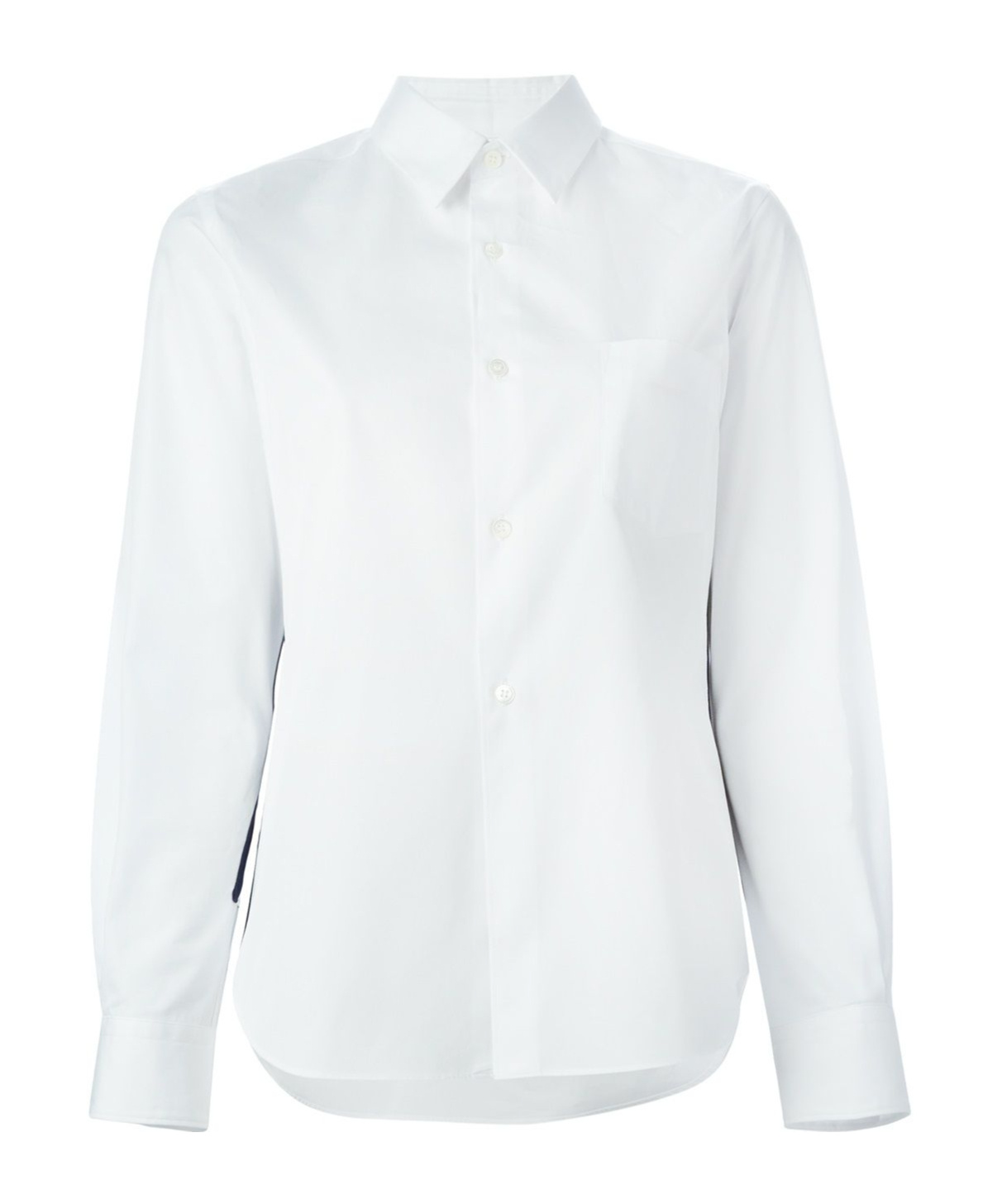 Comme Des Garçons Long-sleeved Shirt In White