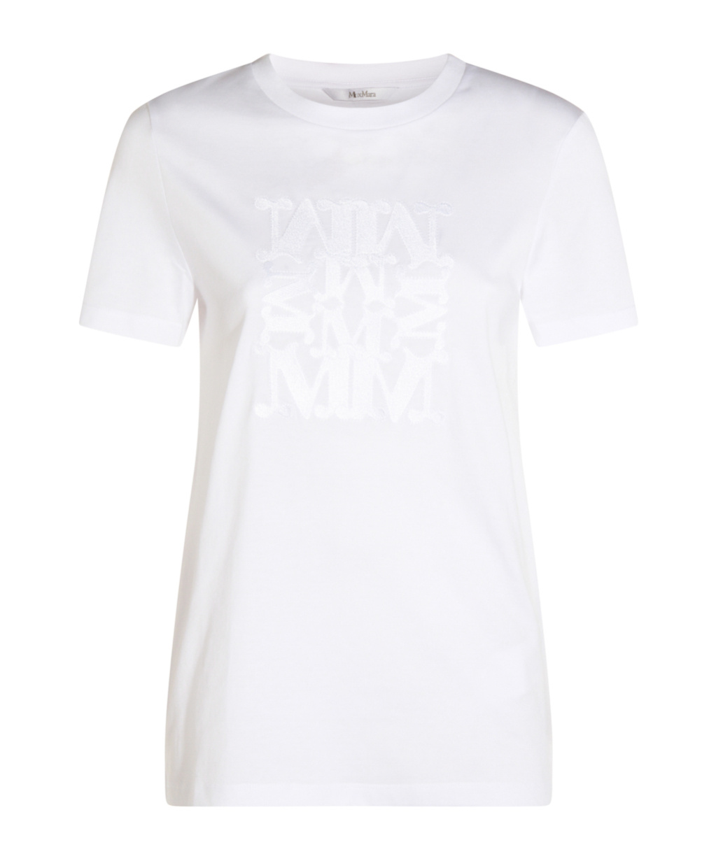 Max Mara Short-sleeved T-shirt In White