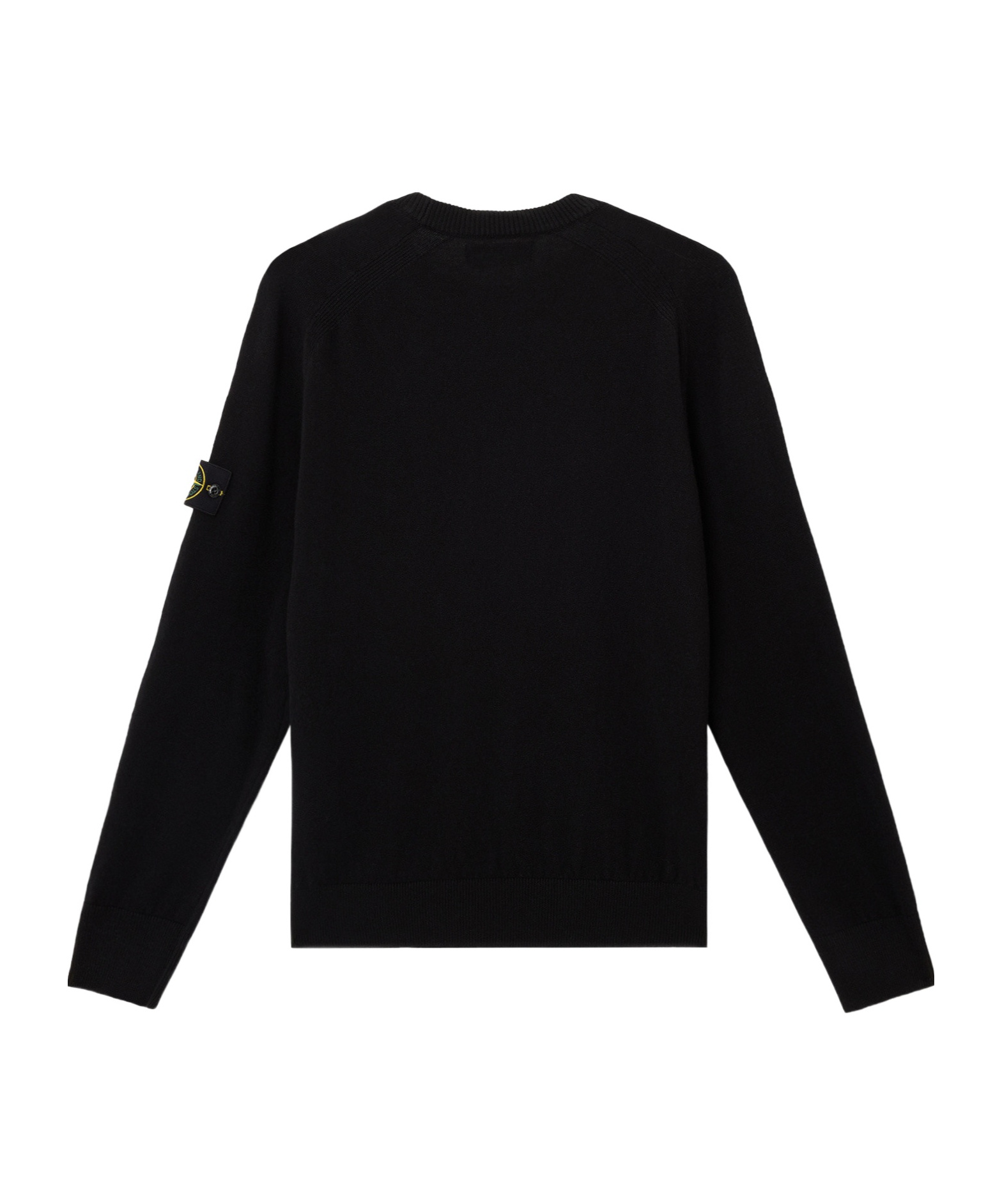 Shop Stone Island Compass Badge Crewneck Jumper In Black