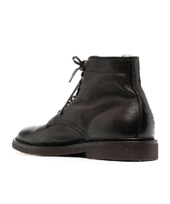 Officine Creative Lace-up Ankle Boots In Black