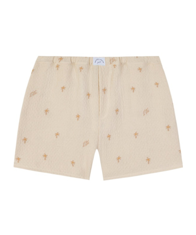 Maison Labiche Vermenouze Cotton Gauze Shorts In Neutral