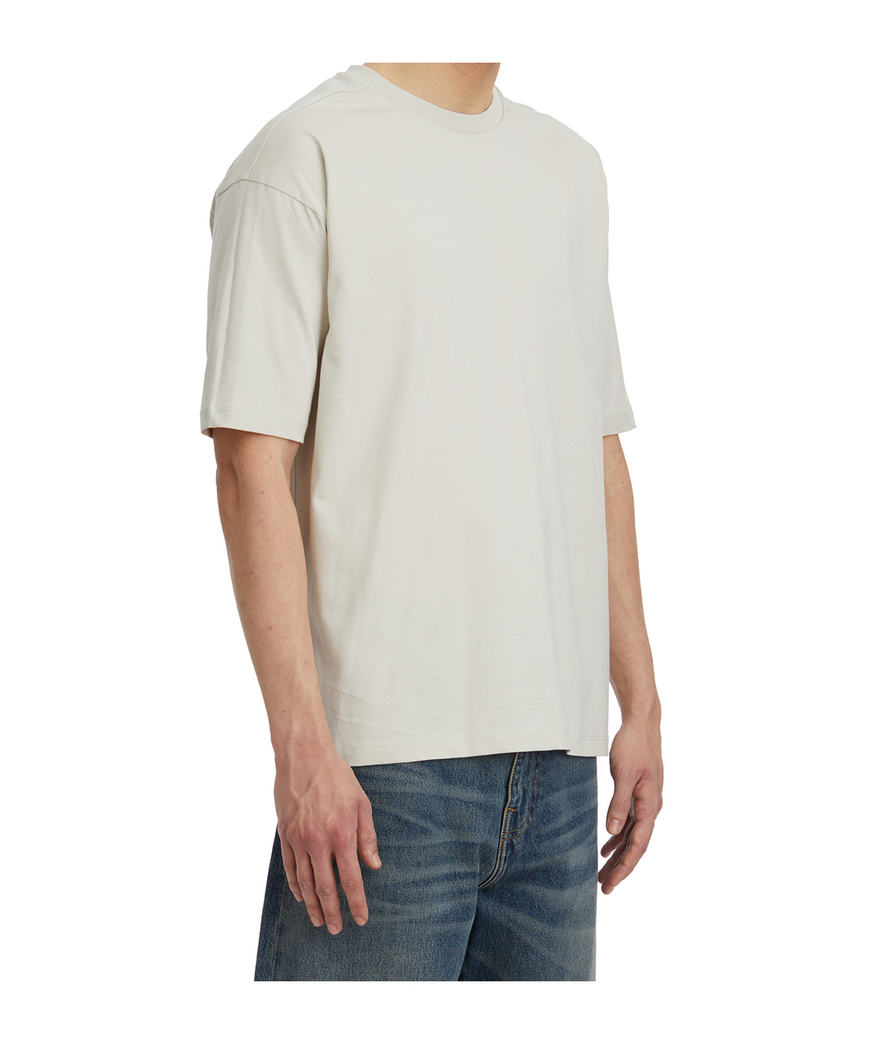 Thom Krom T-shirt In Cotone Con Stampa In White
