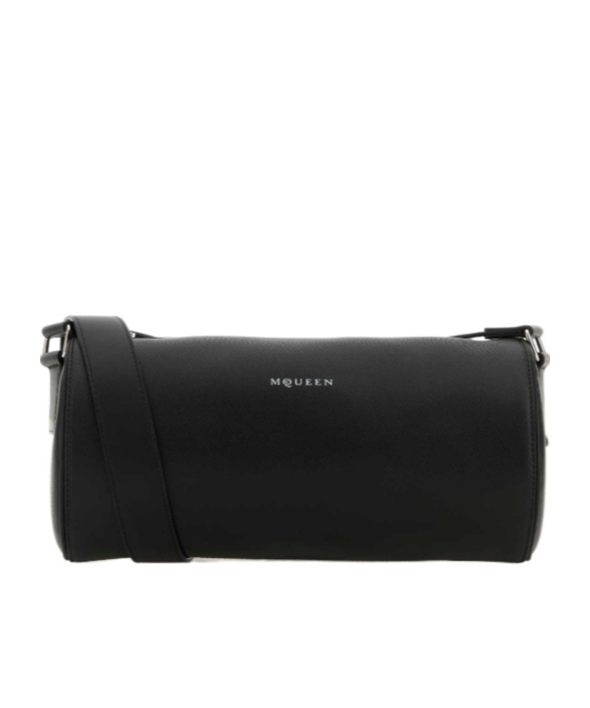 Alexander Mcqueen Small Cylindrical Crossbody Bag With Metal Hardware