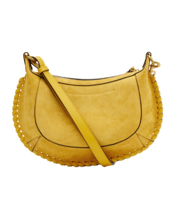Isabel Marant Shoulder Bag Adjustable Strap Front Back Pockets In Yellow