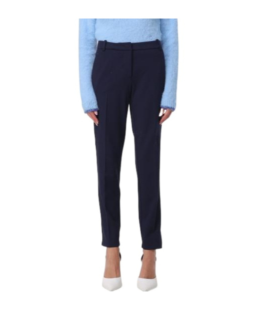 Pinko Bello Stretch Viscose Trousers In Black