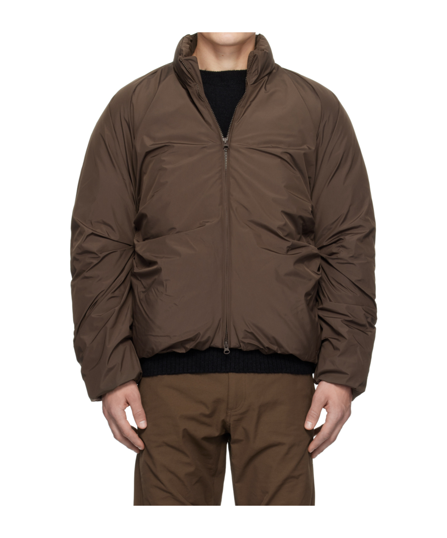 Post Archive Faction (paf) Zipper Down Jacket In Green