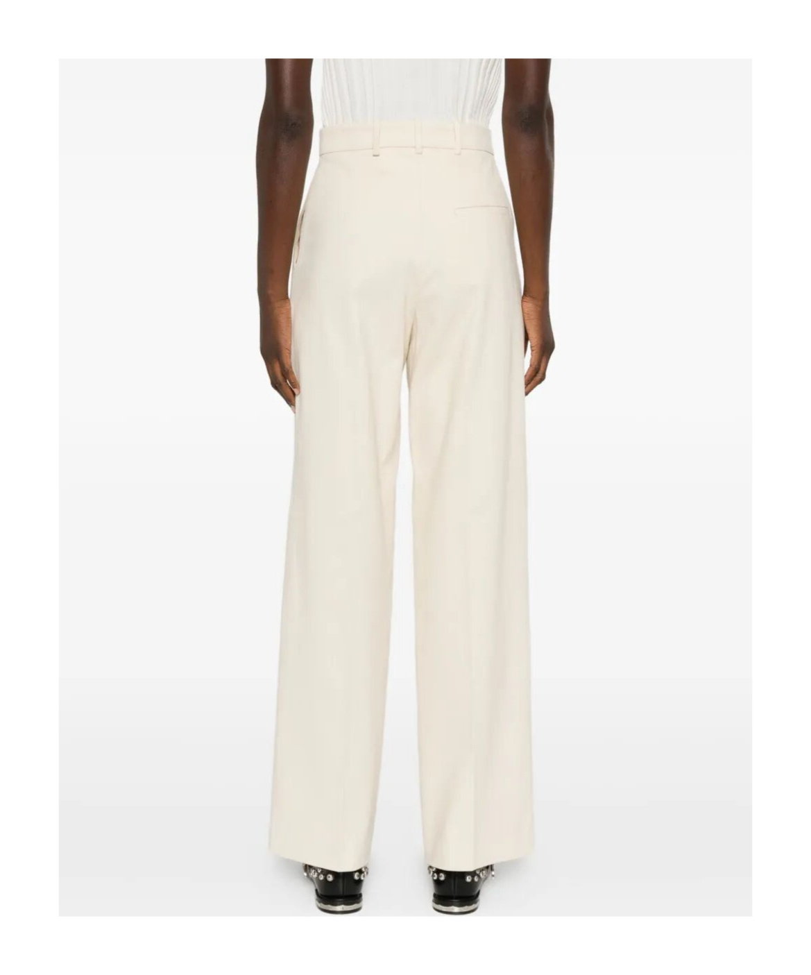 Rosso 35 Pleated Trousers In Neutral