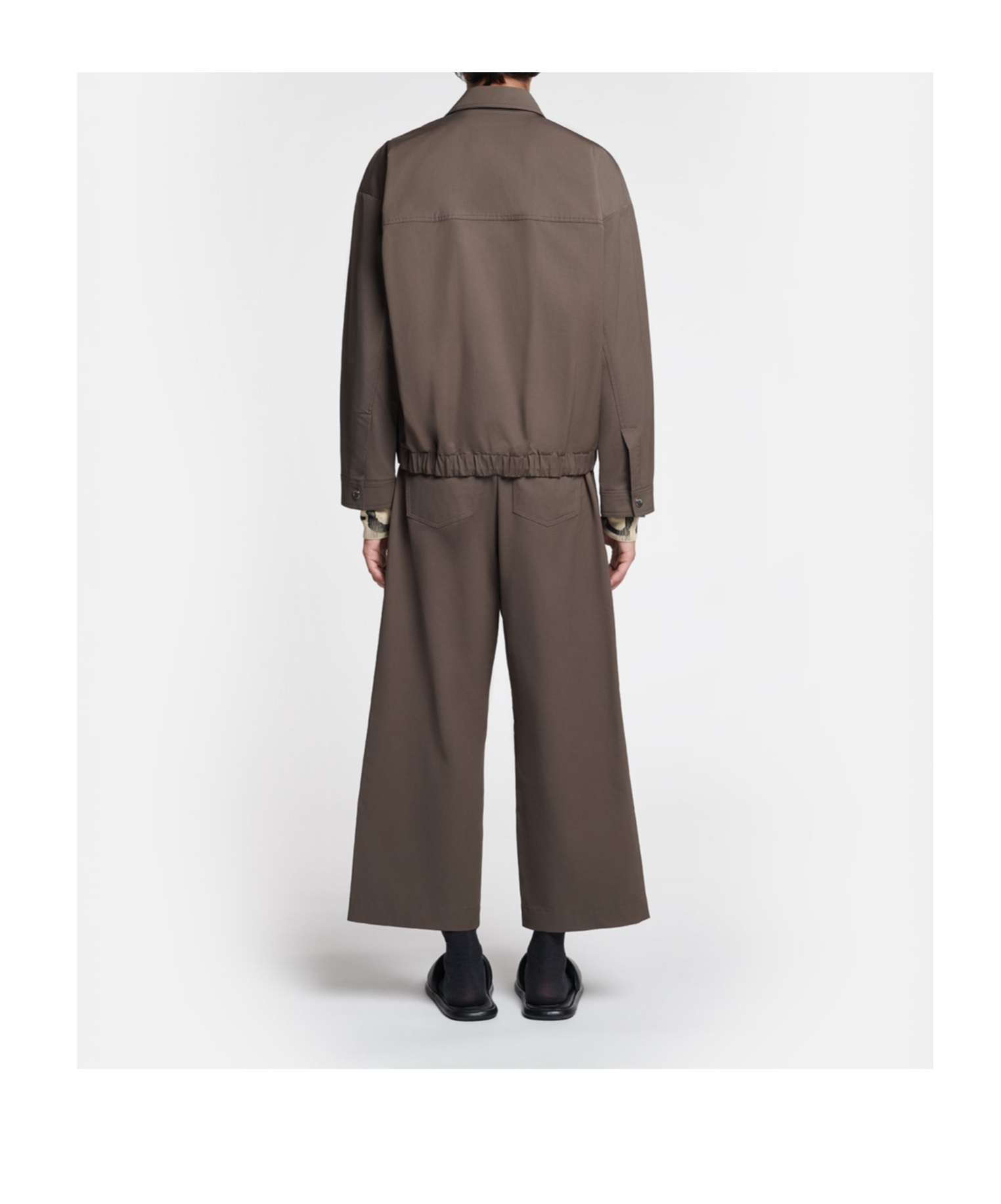 Nanushka Drawstring Twill Shirt Jacket In Green