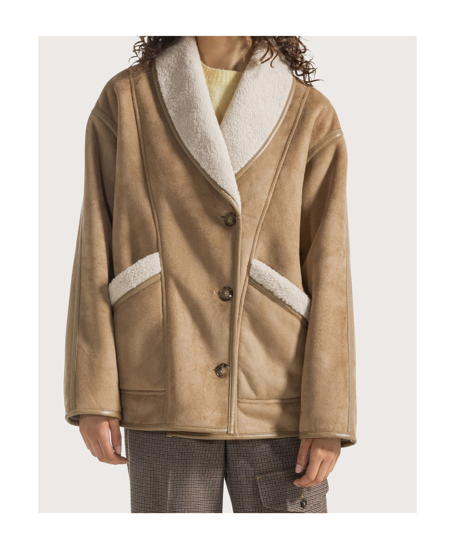 Seventy Faux Fur Clothing In Brown