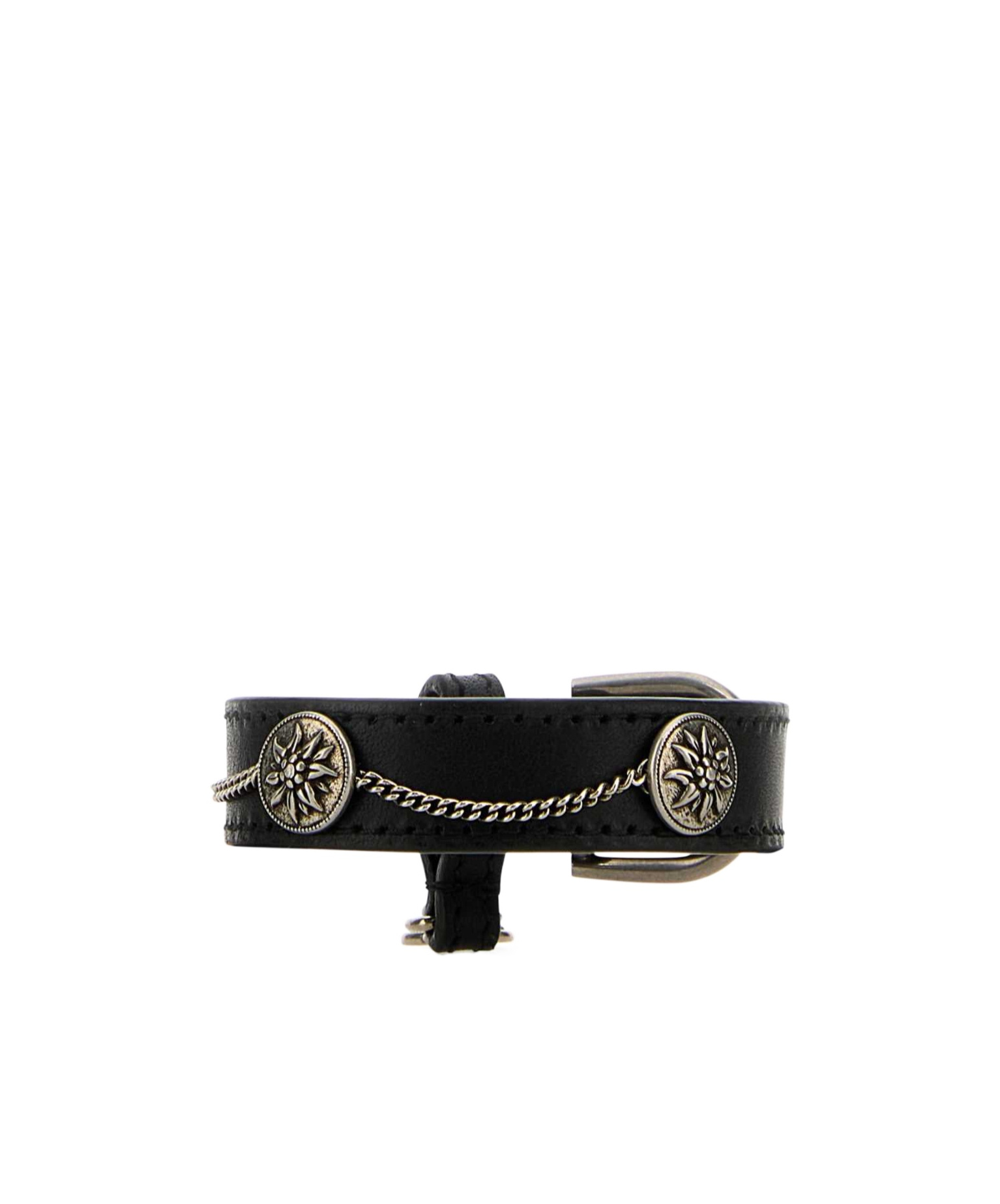 Prada Bracciale In Pelle Nera  Donna In Black