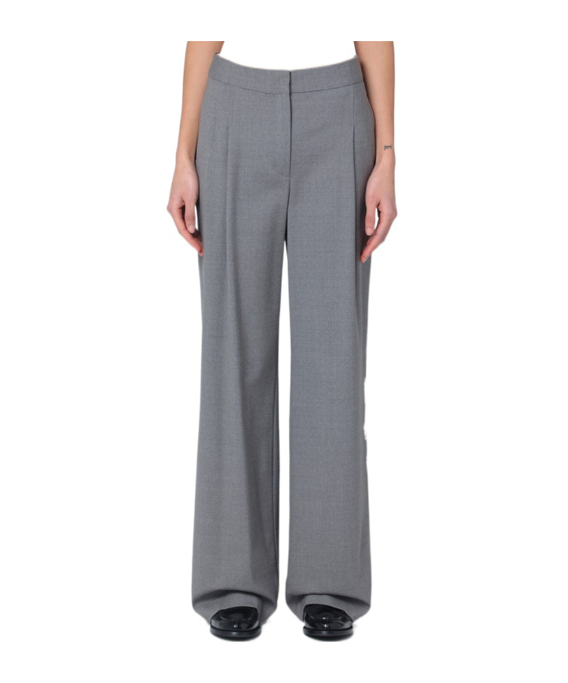 Loulou Studio Creased Casual Pants In Gray