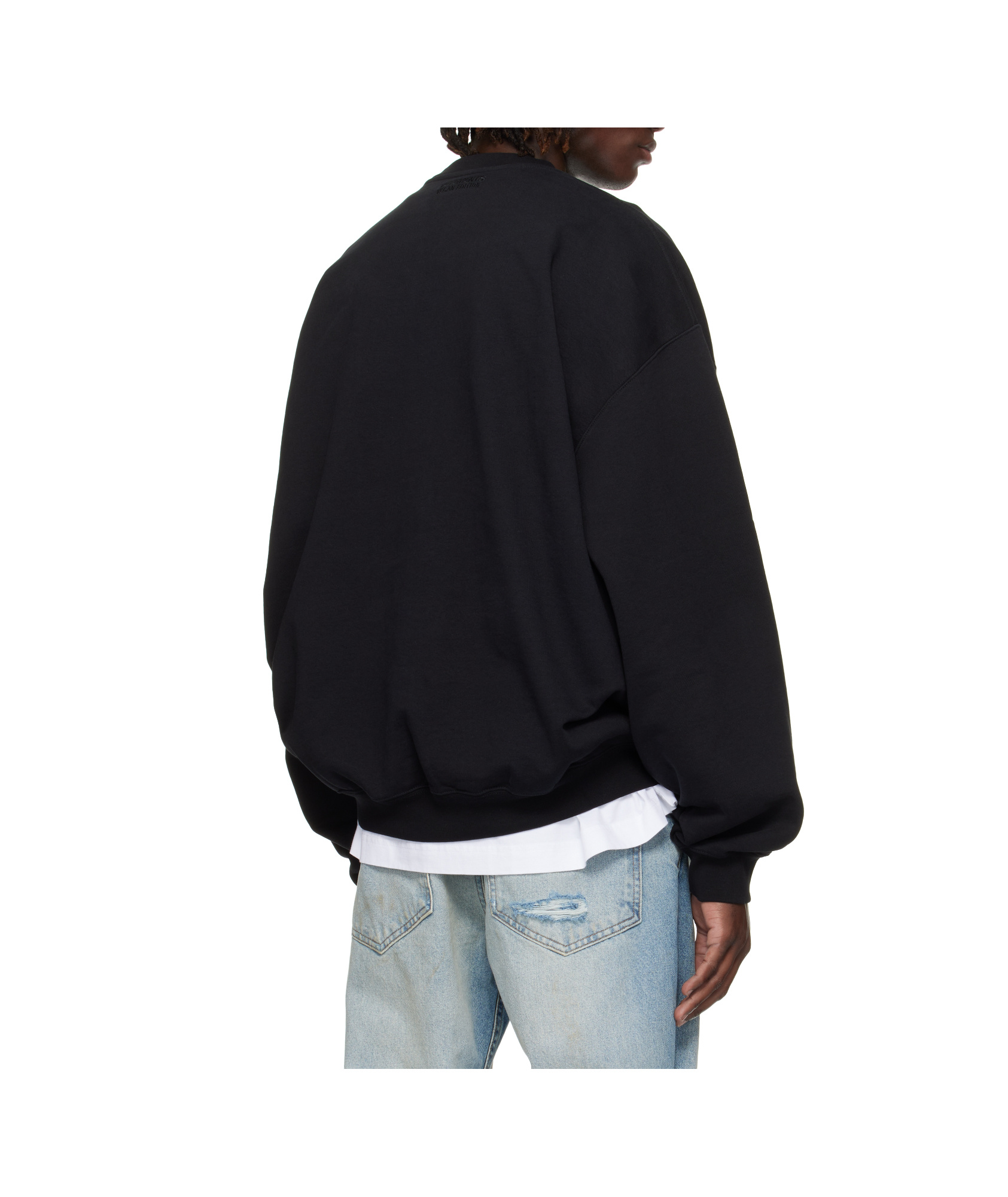 Vetements Mens Black Be Yourself Relaxed-fit Cotton-blend Sweatshirt Xl In Black