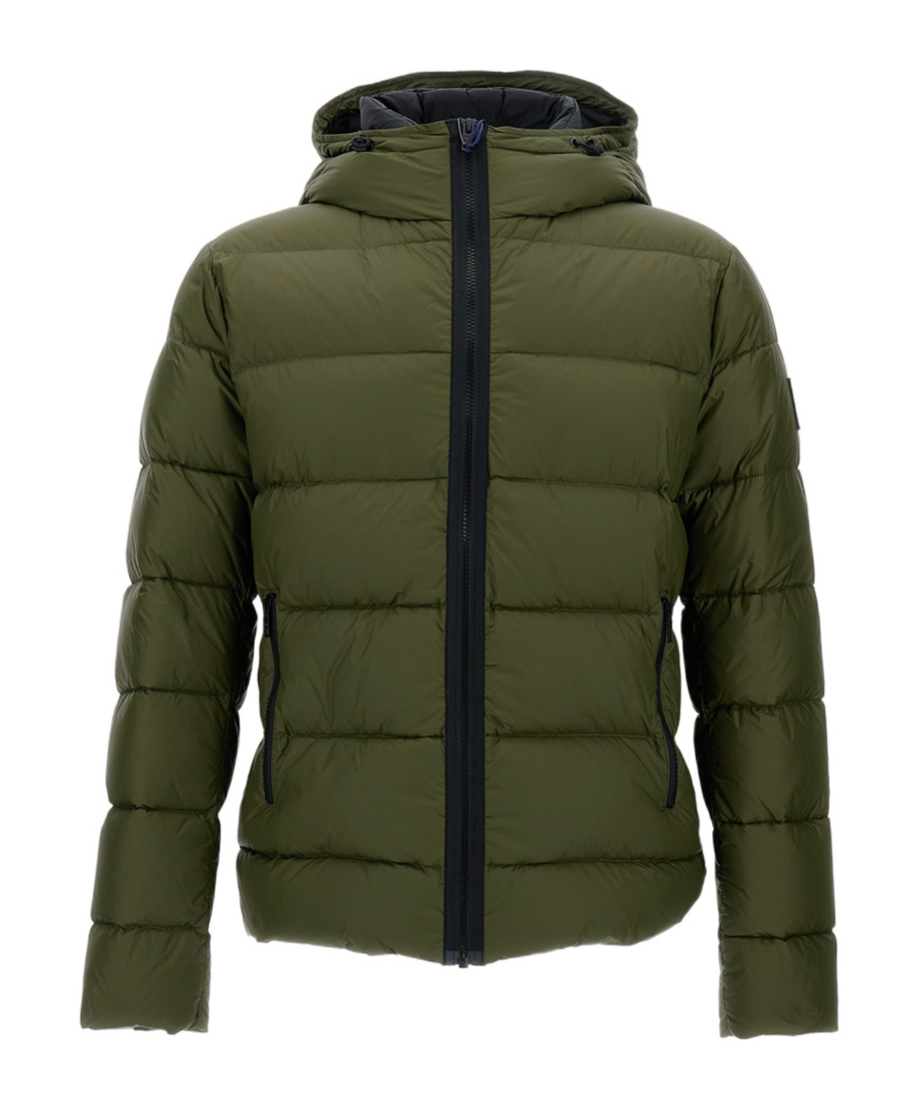 Fay Hooded Quilted Jacket In Green