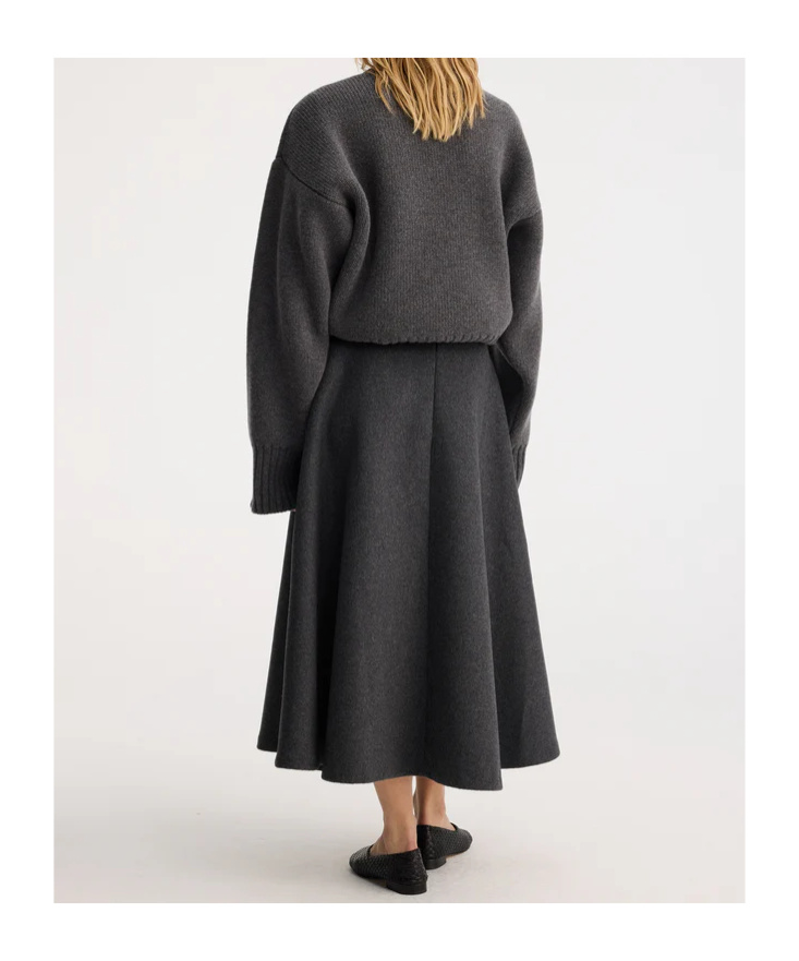 Rohe A-line Midi Skirt In Black