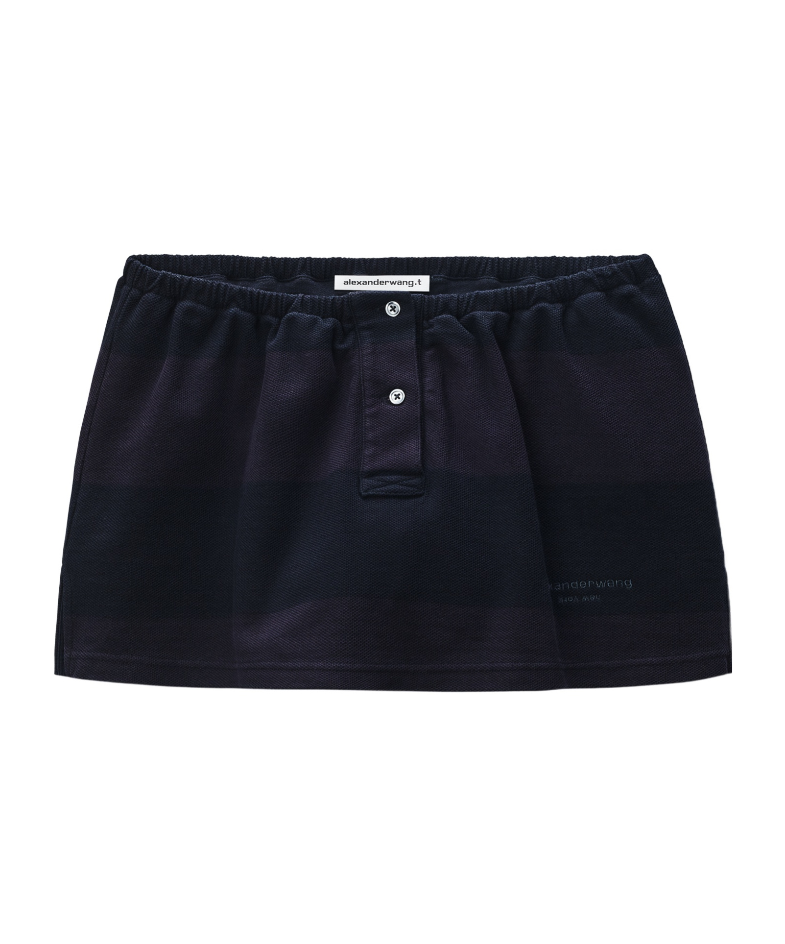 Alexander Wang Elasticated-waist Miniskirt In Blue
