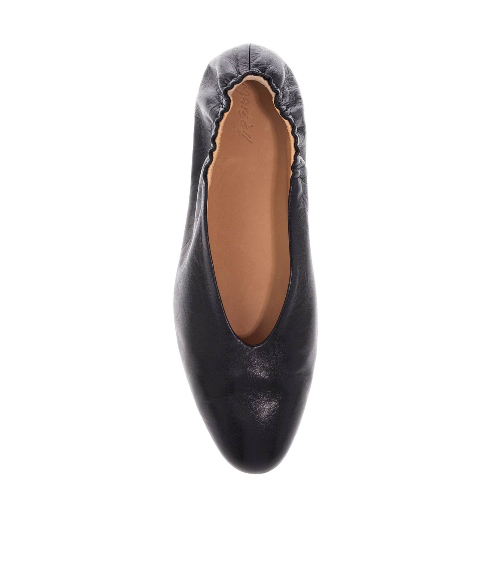 Marsèll Pointed Toe Leather Flat Shoes In Black