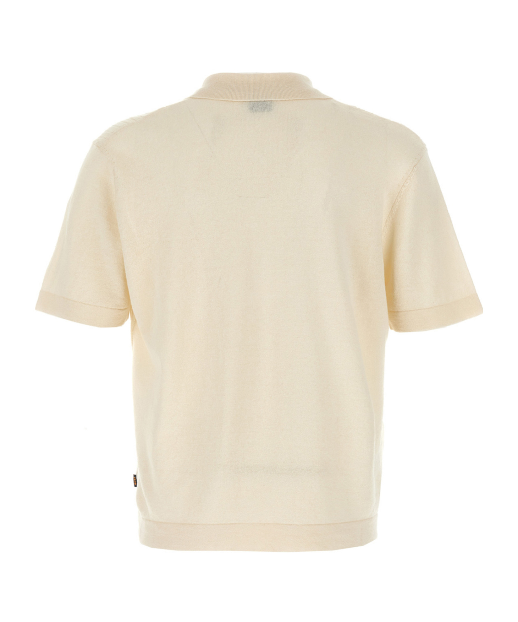 Hugo Boss Knitted Shirt Shirt And Blouse White In Neutral