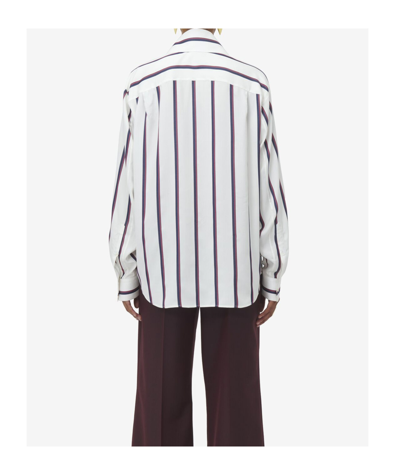 Alexander Mcqueen Striped Shirt In White