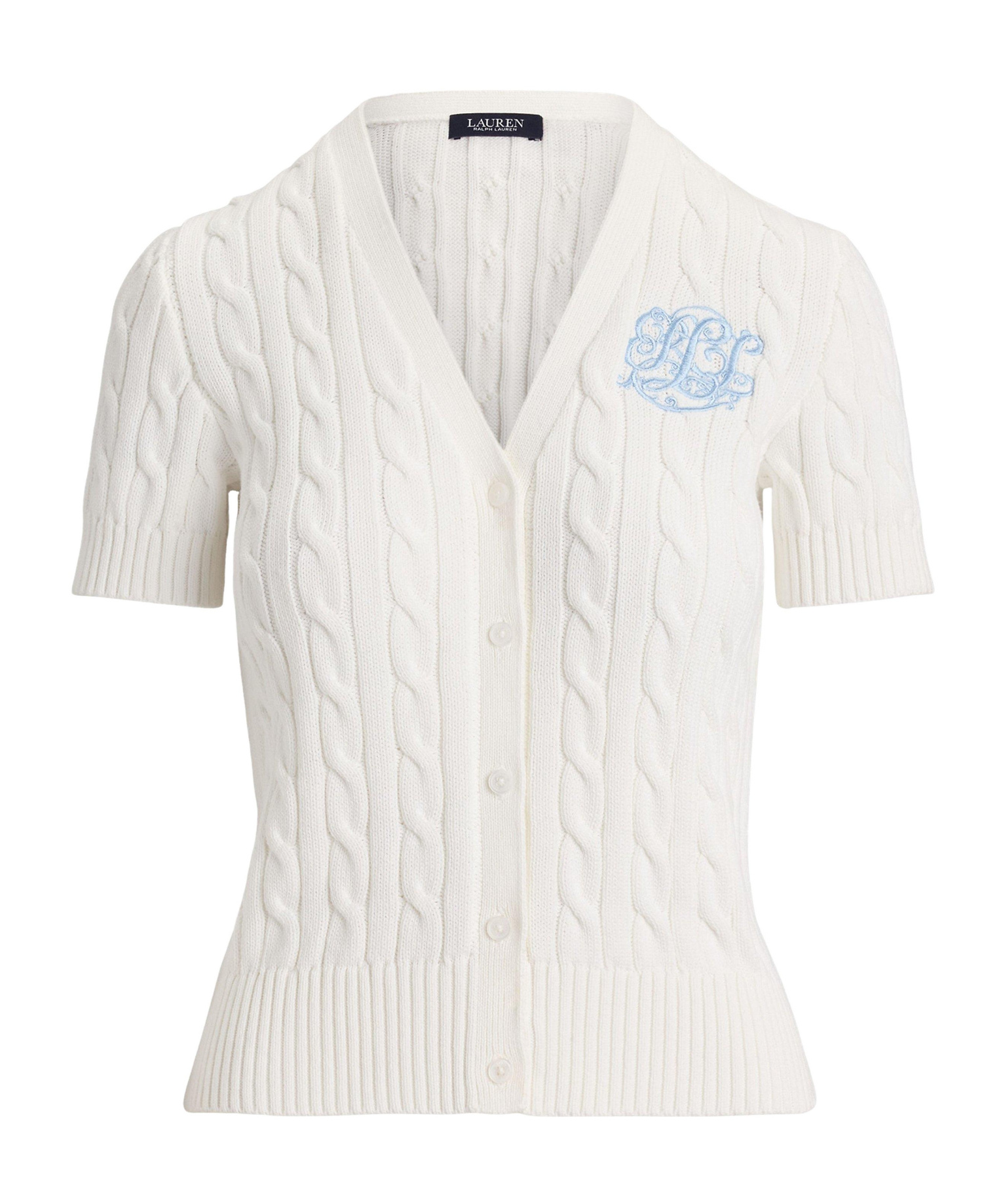 Ralph Lauren Knit Cardigan In White