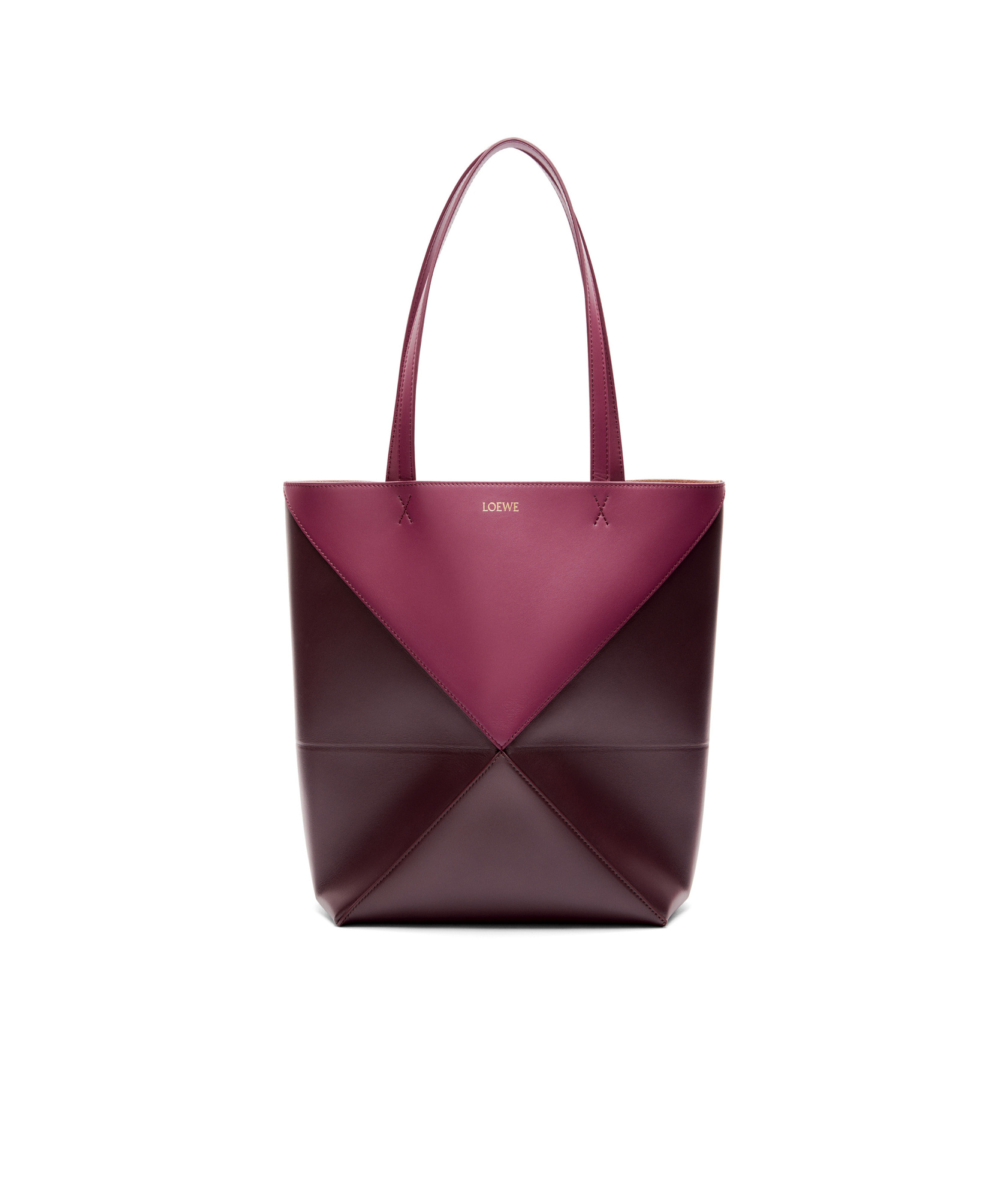 Loewe Puzzle Fold Shoulder Bag In Red