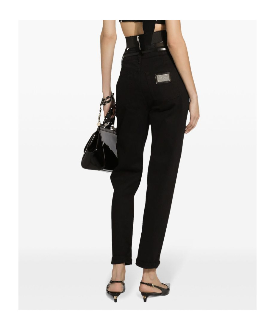 Dolce & Gabbana Dolce&gabbana Low Rise Boyfriend Jeans In Black